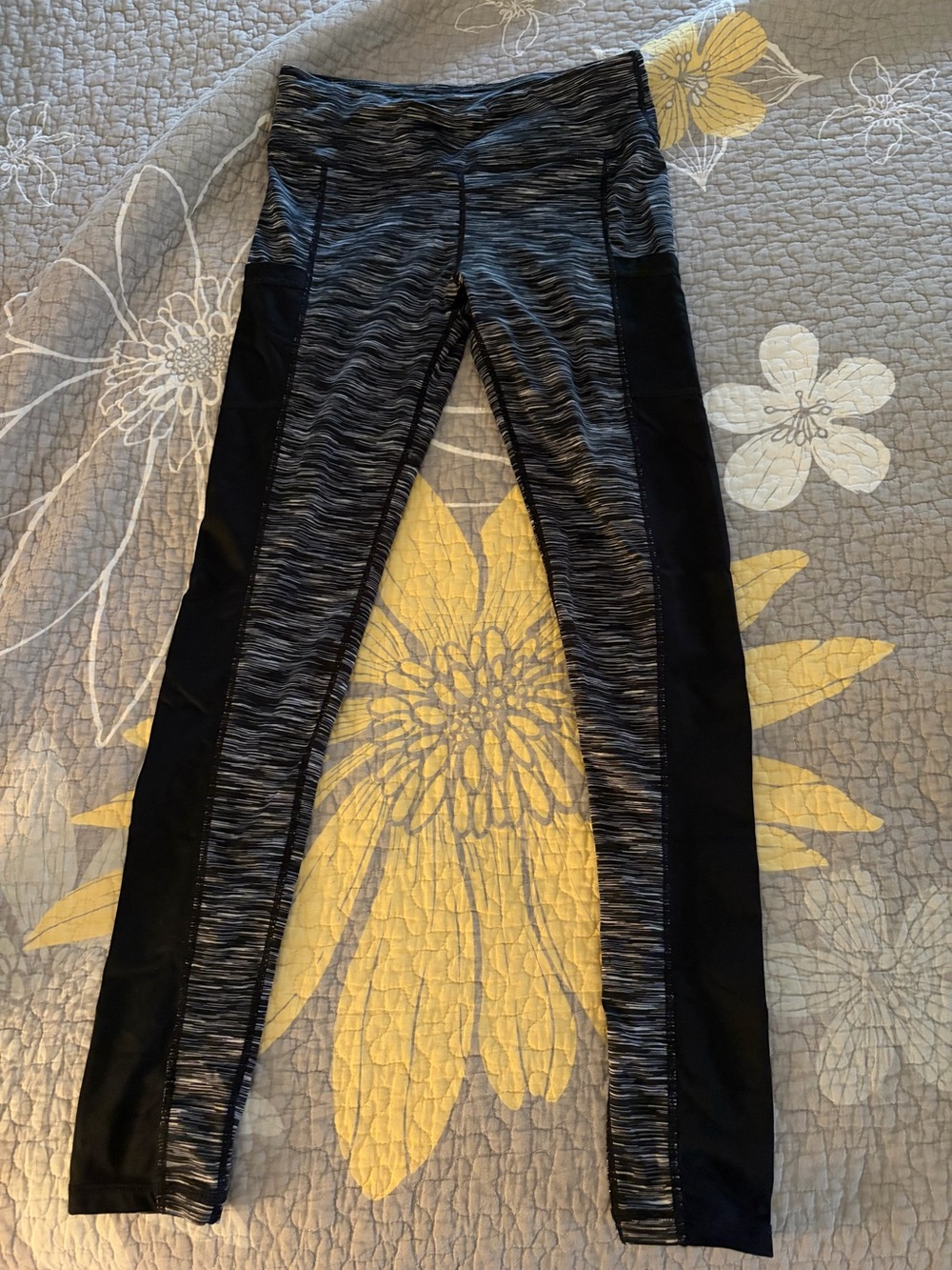 Black Space-Dye Active Leggings